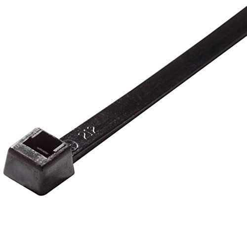 Fastening Cable Zip Tie Straps (4", 18lbs., Black, 100 Pack)