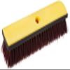 Amazon Basics 12" Deck Rectangular Brush with Soft Bumper, Black & Yellow view 1
