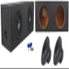 (2) Rockville K5 W10K5S4 10" 1200 Watt Car Subwoofers+Sealed Sub Box Enclosure view 1