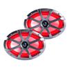 Memphis Audio LED Marine Speaker Pack: 2 Pairs of MXA69L 6x9 Marine Grade, Included Black and White Grills with RGB LED - 2 Pair view 2