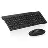 cimetech EasyTyping KF10 Wireless Keyboard and Mouse Combo, [Silent Scissor Switch Keys][Labor-Saving Keys]Ultra Slim Wireless Computer Keyboard and Mouse, Easy Setup for PC/Laptop/Mac/Windows - Black view 1