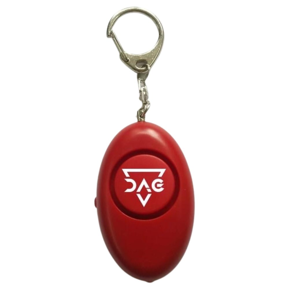 DAG Gear Personal Alarm with Flashing Lights (Single, Red)