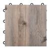 IncStores 3/8" Thick Snap Together Dance Flooring - 12"x12" Printed Vinyl Dance Floor for Practice & Performance - Barnwood - 1 Tile Pack view 1