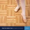 IncStores 3/8" Thick Snap Together Dance Flooring - 12"x12" Printed Vinyl Dance Floor for Practice & Performance - Barnwood - 1 Tile Pack view 2