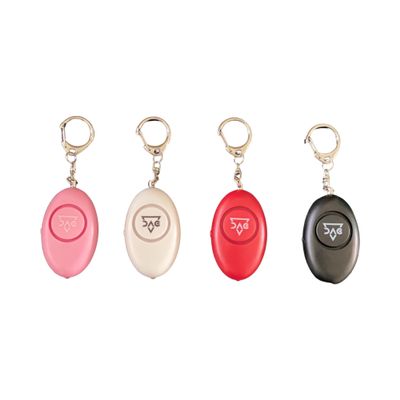 DAG Gear Personal Alarm with Flashing Lights (4 Pack, Pink, Red, White, and Black)