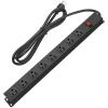 HHSOET Metal Wide Spaced Power Strip, 8 Outlets, Black, 1200J Surge Protector, 15A, 125V, 60Hz, 1875W view 1