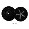 2Pk Vacuum Wheel Assembly Replacement Part For Bissell Model # compare to part 16016022 view 1