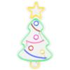 LED Neon Lighted Christmas Tree Wall or Window Decoration - 15" view 1