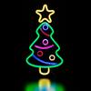 LED Neon Lighted Christmas Tree Wall or Window Decoration - 15" view 4