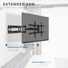 VIVO Extra Long 37 to 80 inch TV Wall Mount for LCD LED Flat and Curved Screens, Long Extended Arm Swivel Mount, Max VESA 800x400mmm, Black, MOUNT-VW080L view 4