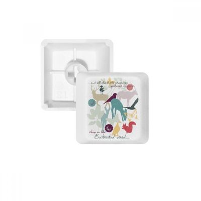 DIYthinker Bird Deer Flower Nature Environment Keycap Mechanical Keyboard PBT Gaming Upgrade Kit