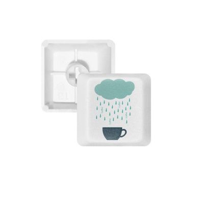 DIYthinker Rain Cloud Cup Smile Face Weather Keycap Mechanical Keyboard PBT Gaming Upgrade Kit