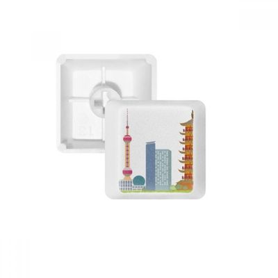 DIYthinker China Architecture TV Tower Landmark Pattern Keycap Mechanical Keyboard PBT Gaming Upgrade Kit
