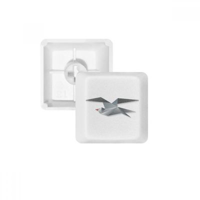 DIYthinker Geometric Abstract Crow Origami Pattern Keycap Mechanical Keyboard PBT Gaming Upgrade Kit