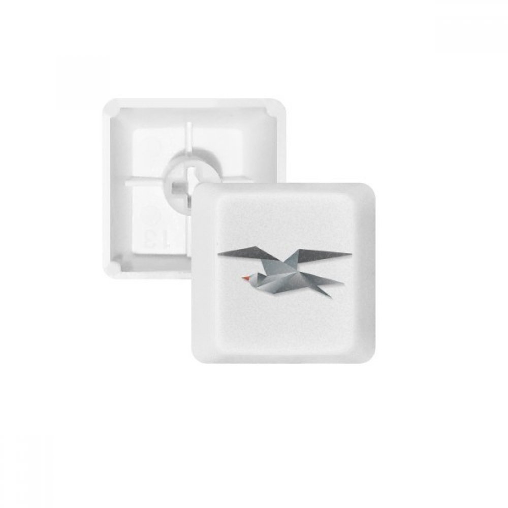 DIYthinker Geometric Abstract Crow Origami Pattern Keycap Mechanical Keyboard PBT Gaming Upgrade Kit