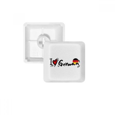 DIYthinker I Love German Word Flag Love Heart Illustration Keycap Mechanical Keyboard PBT Gaming Upgrade Kit