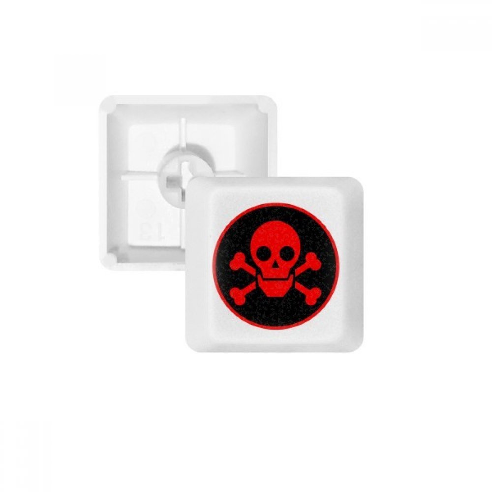 DIYthinker Red Dangerous Chemical Toxic Radiation Symbol Keycap Mechanical Keyboard PBT Gaming Upgrade Kit