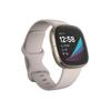 Fitbit Sense Advanced Smartwatch with Tools for Heart Health, Stress Management & Skin Temperature Trends, White/Gold, One Size (S & L Bands Included) view 1