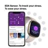 Fitbit Sense Advanced Smartwatch with Tools for Heart Health, Stress Management & Skin Temperature Trends, White/Gold, One Size (S & L Bands Included) view 3