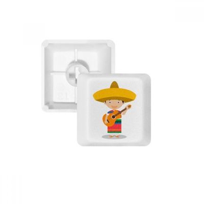 DIYthinker Hat Guitar Mexico Cartoon Keycap Mechanical Keyboard PBT Gaming Upgrade Kit