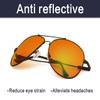 Bifocal Blue Light Blocking Computer Reading Glasses with Orange Tinted Filter Lens for Sleep Better (Brown,+1.50) view 2