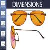 Bifocal Blue Light Blocking Computer Reading Glasses with Orange Tinted Filter Lens for Sleep Better (Brown,+1.50) view 4