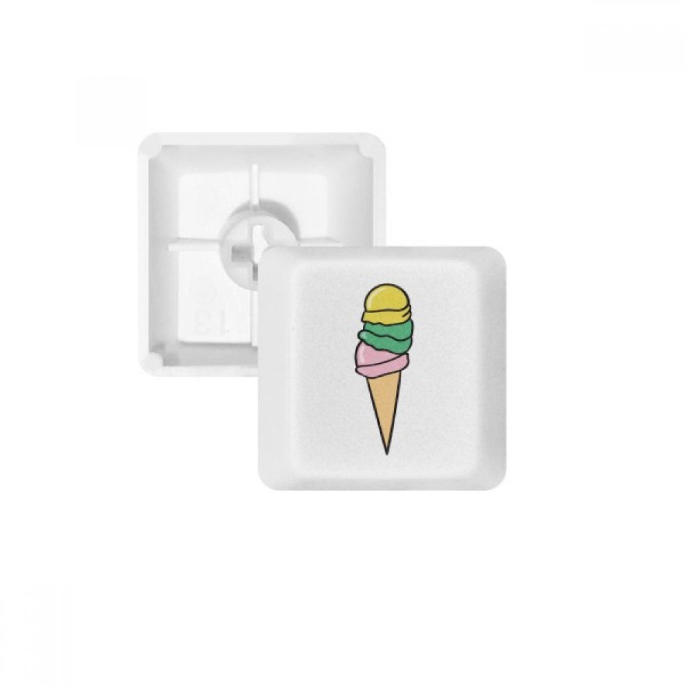 DIYthinker Yellow Green Pink Sweet Ice Cream Keycap Mechanical Keyboard PBT Gaming Upgrade Kit