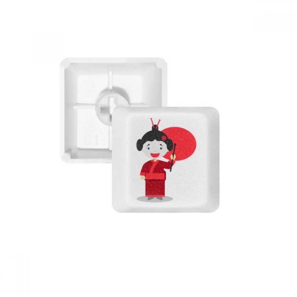 DIYthinker White Red Japan Cartoon Keycap Mechanical Keyboard PBT Gaming Upgrade Kit