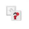DIYthinker White Red Japan Cartoon Keycap Mechanical Keyboard PBT Gaming Upgrade Kit view 1