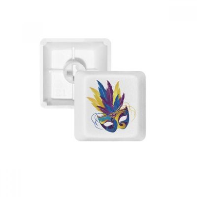 DIYthinker Blue Feather Head Happy Carnival of Venice Keycap Mechanical Keyboard PBT Gaming Upgrade Kit