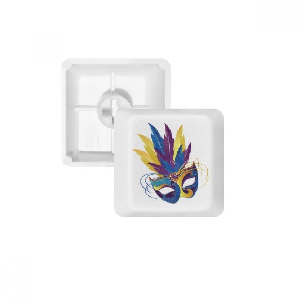 DIYthinker Blue Feather Head Happy Carnival of Venice Keycap Mechanical Keyboard PBT Gaming Upgrade Kit