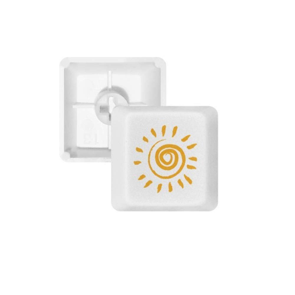 DIYthinker Sun Sunshine Yellow Hand Painting Keycap Mechanical Keyboard PBT Gaming Upgrade Kit