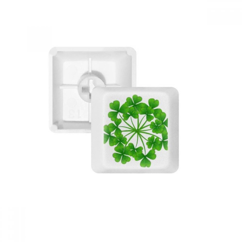 DIYthinker Four Leaf Clover Circle Ireland St.Patrick's Day Keycap Mechanical Keyboard PBT Gaming Upgrade Kit