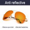 Bifocal Blue Light Blocking Computer Reading Glasses with Orange Tinted Filter Lens for Sleep Better (Gold,+1.00) view 2