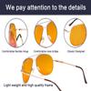 Bifocal Blue Light Blocking Computer Reading Glasses with Orange Tinted Filter Lens for Sleep Better (Gold,+1.00) view 3