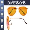 Bifocal Blue Light Blocking Computer Reading Glasses with Orange Tinted Filter Lens for Sleep Better (Gold,+1.00) view 4