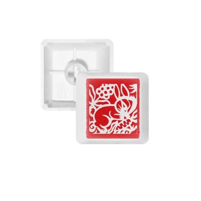 DIYthinker Paper-Cut Rabbits Animal China Zodiac Keycap Mechanical Keyboard PBT Gaming Upgrade Kit