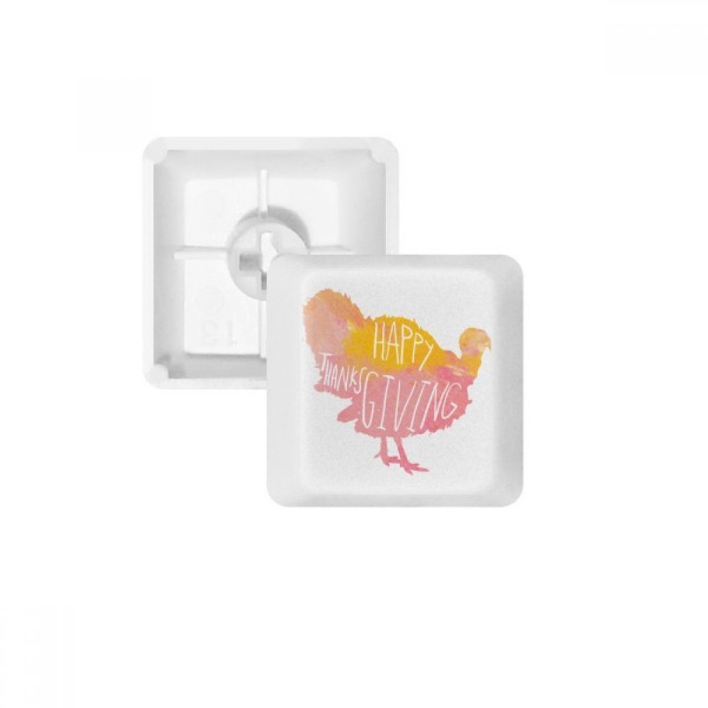 DIYthinker Thanksgiving Day Turkey Watercolor Pattern Keycap Mechanical Keyboard PBT Gaming Upgrade Kit