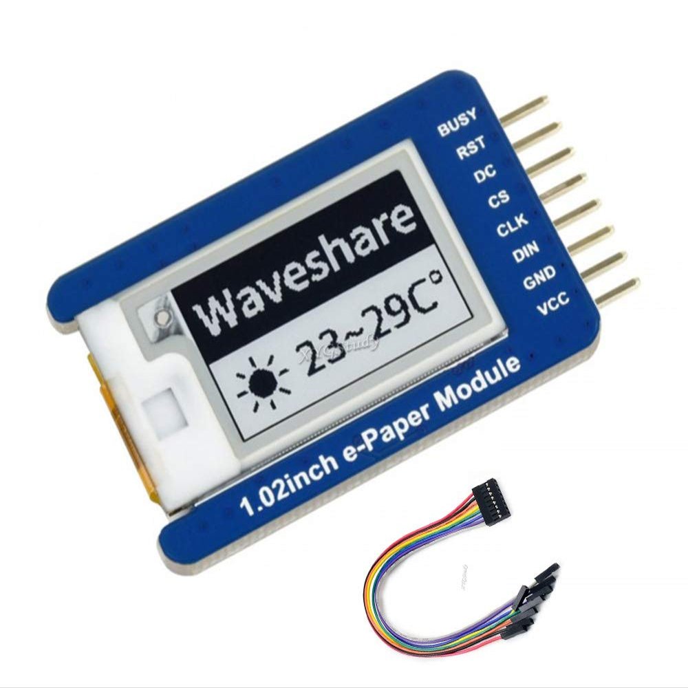 1.02inch e-Paper E-Ink Display Module 12880 Resolution Black/White Dual-Color SPI Interface with Embedded Controller Support Partial Refresh for Raspberry Pi Jetson Nano @XYGStudy
