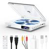 Mini DVD Players with USB Port, HDMI/RCA Output with Mini DVD Players for TV, Supports All Region NTSC/PAL up to 1080P, USB Input Design, Include Remote Control view 1