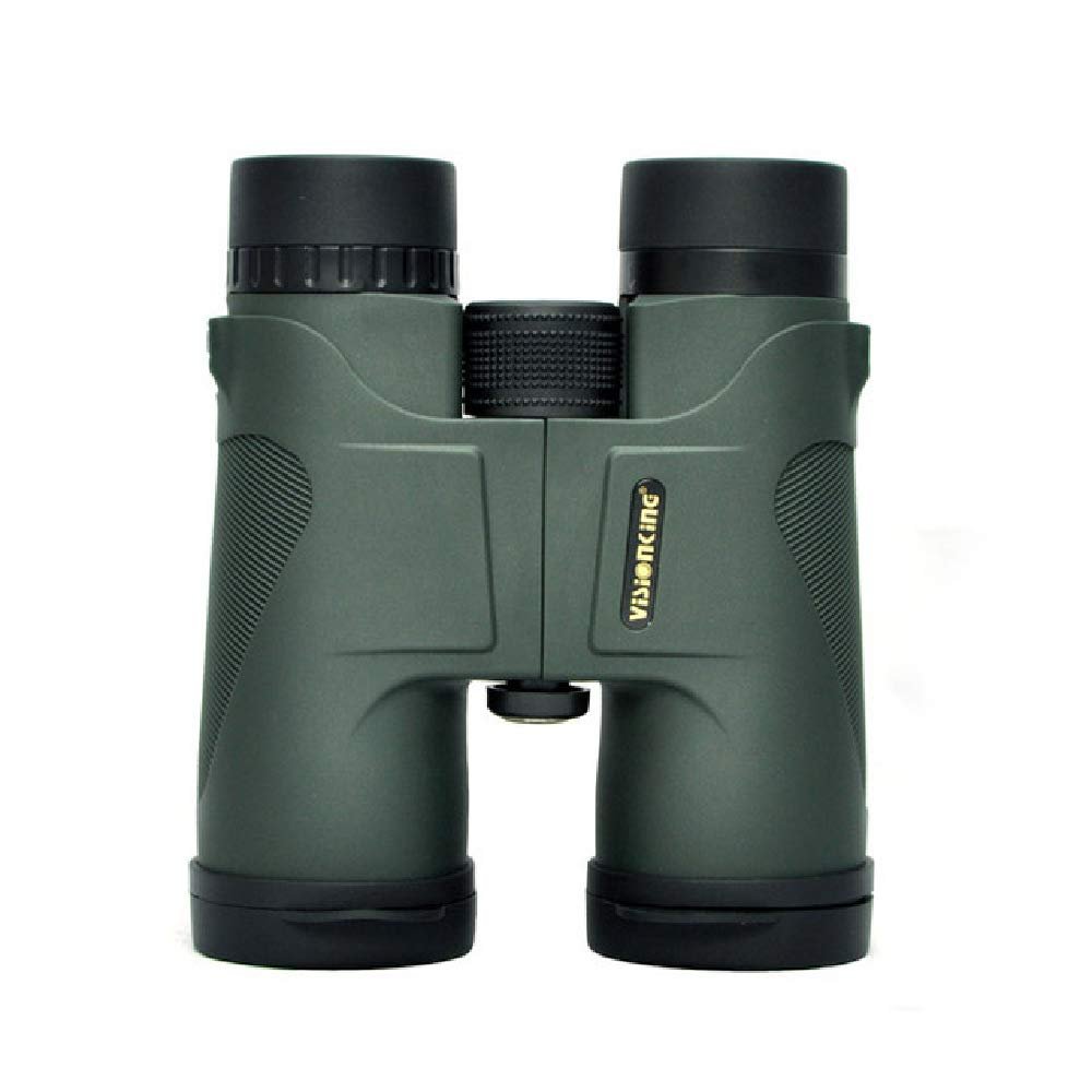 10x42 Hunting Binoculars Waterproof Telescope Green and Black Binoculars Prismaticos De Caza Binoculars (Green)