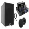 Rockville BluTube LED Black Tube Amp with HC55 Speakers and 8" Subwoofer view 1