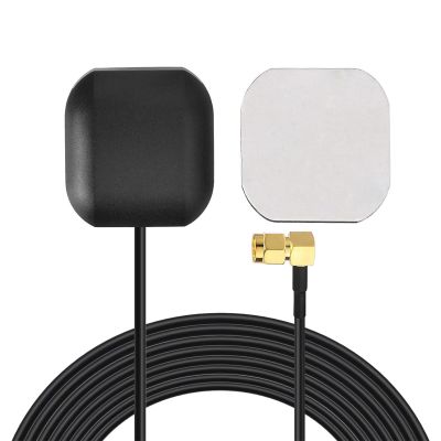 Bingfu Car GPS Antenna SMA Male Waterproof Active GPS Navigation Antenna for Car Stereo Radio Head Unit GPS Navigation System Modem Vehicle Tracker Real Time Monitor Security Camera IoT Router Gateway