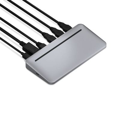 Brydge Stone II USB Hub Docking Station | Compatible with MacOS & Windows | Single 4K Display. HDMI Output. USB-C Speeds. 7 Ports | (Space Grey), BRYSTONE2