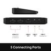 Brydge Stone Lite USB Hub Docking Station | Windows Only | Dual 4K Displays. HDMI Out. USB-C Speeds. 5 Ports | (Black) view 3