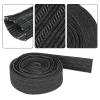 25 Feet Nylon Protective Hose Sleeve Plasma Cutting Cable Sleeve Hydraulic Hose Sleeve for Welding Torch Hydraulic Hose view 4