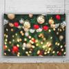 DORCEV 12x8ft Merry Christmas Photography Backdrop Xmas Tree Gold Red Berry Blurry Sparkle Bokeh Background Winter Leisure Family Party Kids Adults Portraits Photo Studio Props Wallpaper view 3
