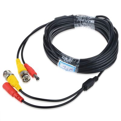 PKPOWER 25ft Black BNC Connector Video Power Wire Cord for Q-See Camera Cable QT5440 QT228
