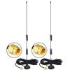 Kaunosta SMA 4G LTE Antenna 1090 MHz 6dbi Twin-Screw Magnetic Base Antenna with SMA Male Extension Cable 9.8ft for GSM Signal Booster 3G 4G LTE Routers Modems with SMA Connectors 2pcsc view 1