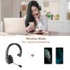 COMEXION Trucker Bluetooth Headset V5.0, Wireless Headset with Noise Canceling&Mute Microphone for Cell Phones, On Ear Bluetooth Headphone for Computer, Zoom Meetings, Skype, Home Office view 4